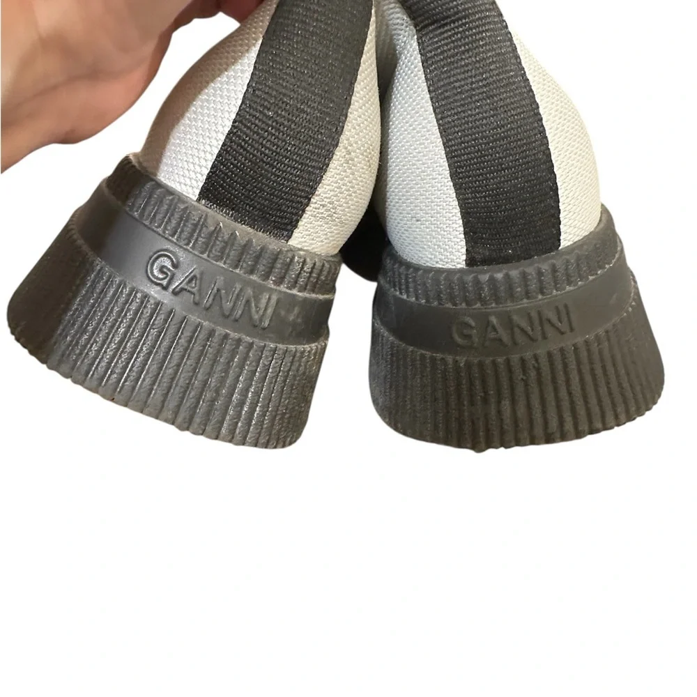 Ganni canvas high top platforms boots - Picture 5 of 5